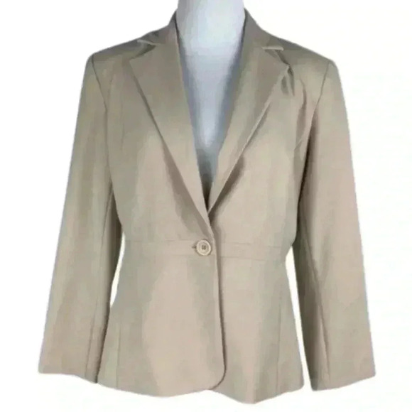 Requirements blazer size 4P beige cream one button - Picture 1 of 7